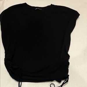 Zara Black Short Sleeve Top